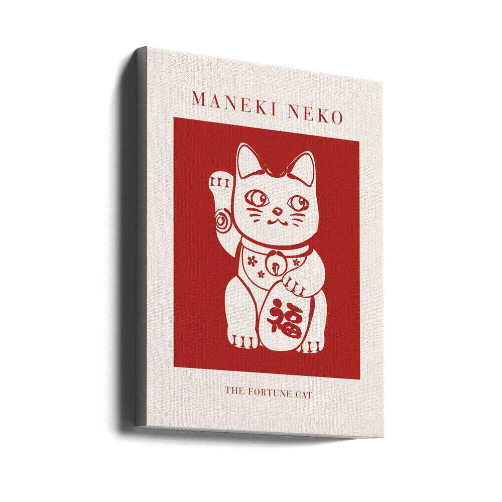 Maneki-Neko Cat Red