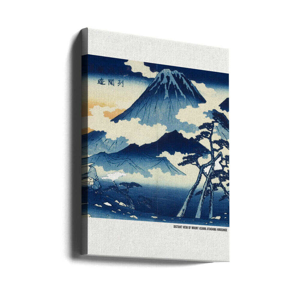 Distant View of Mount Asama, im Shinshu District von Utagawa Hiroshige für Kunstliebhaber