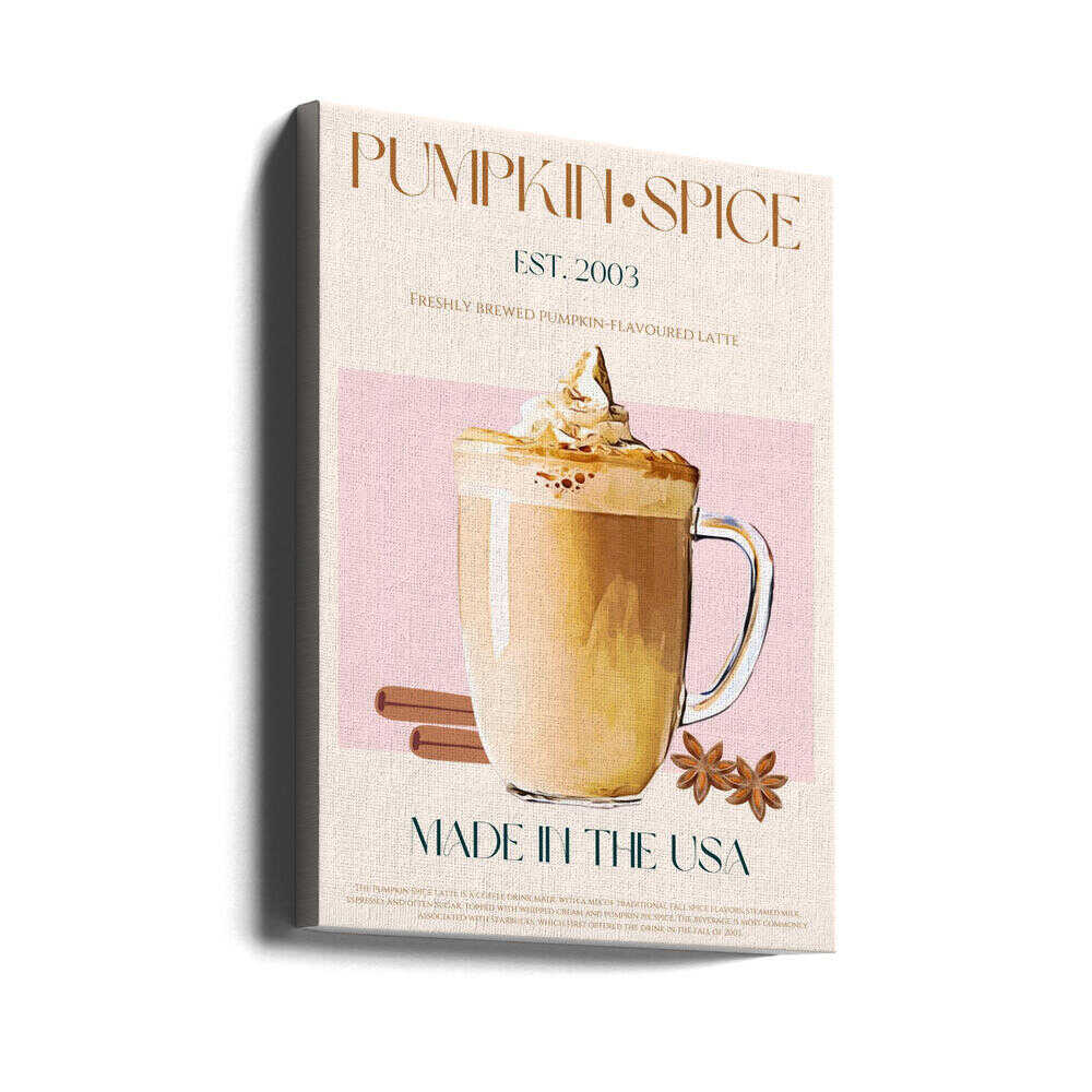 Pumpkin Spice Latte Poster - Autumn Latte Delight