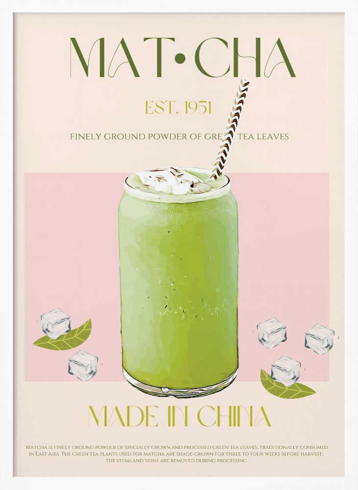 Chilled Matcha Drink Poster
