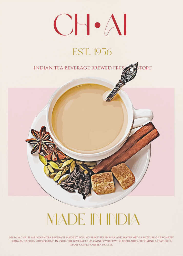 Chai Tea Poster - "Spice & Warmth"