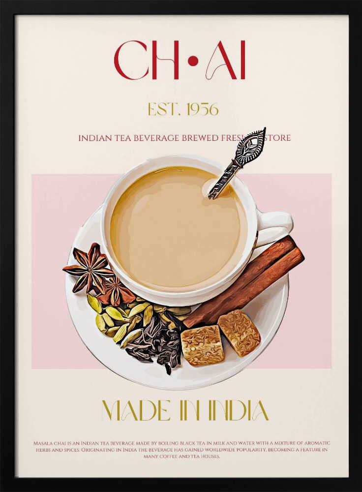 Chai Tea Poster - "Spice & Warmth"