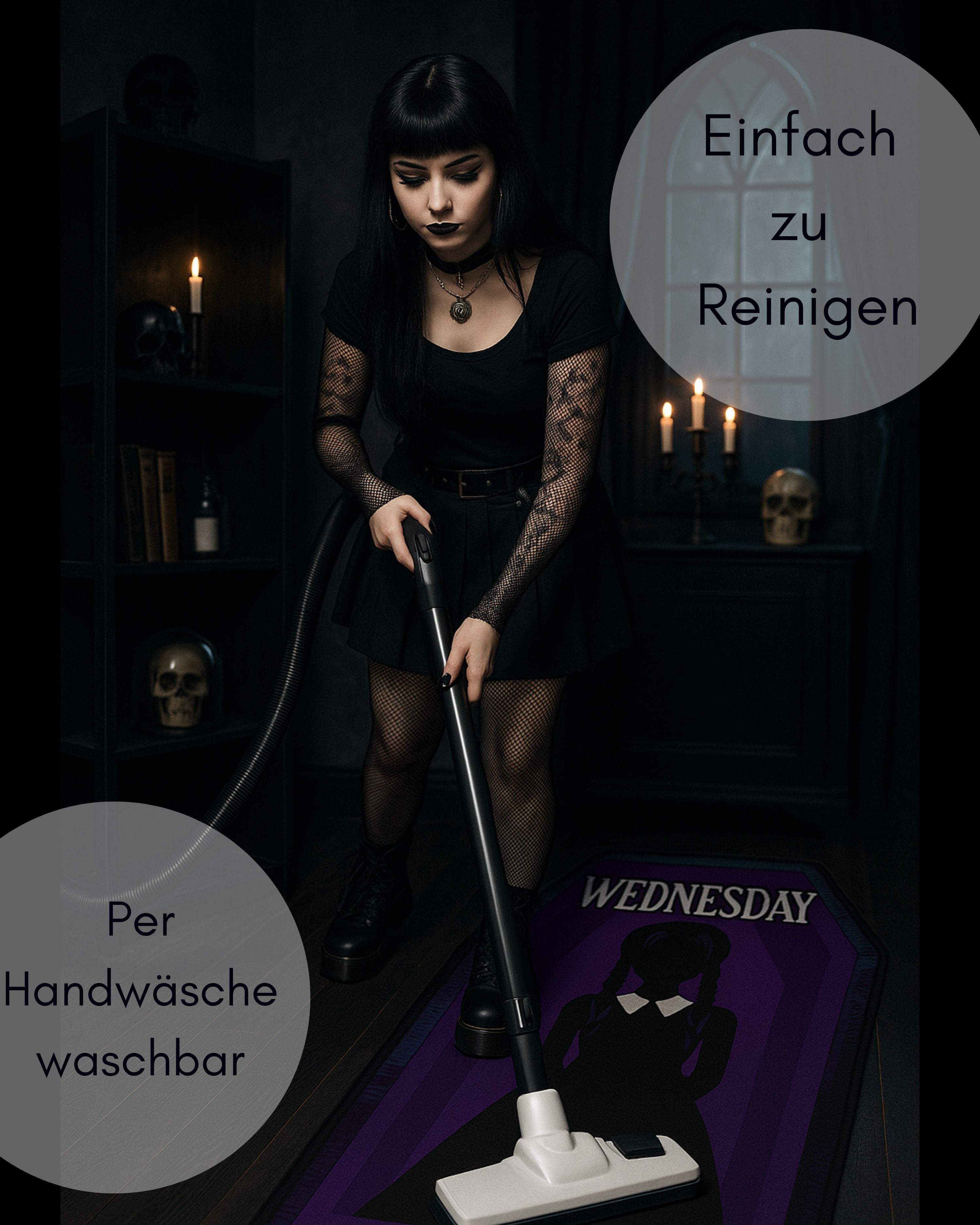 Wednesday Fußmatte Dark Side Sarg