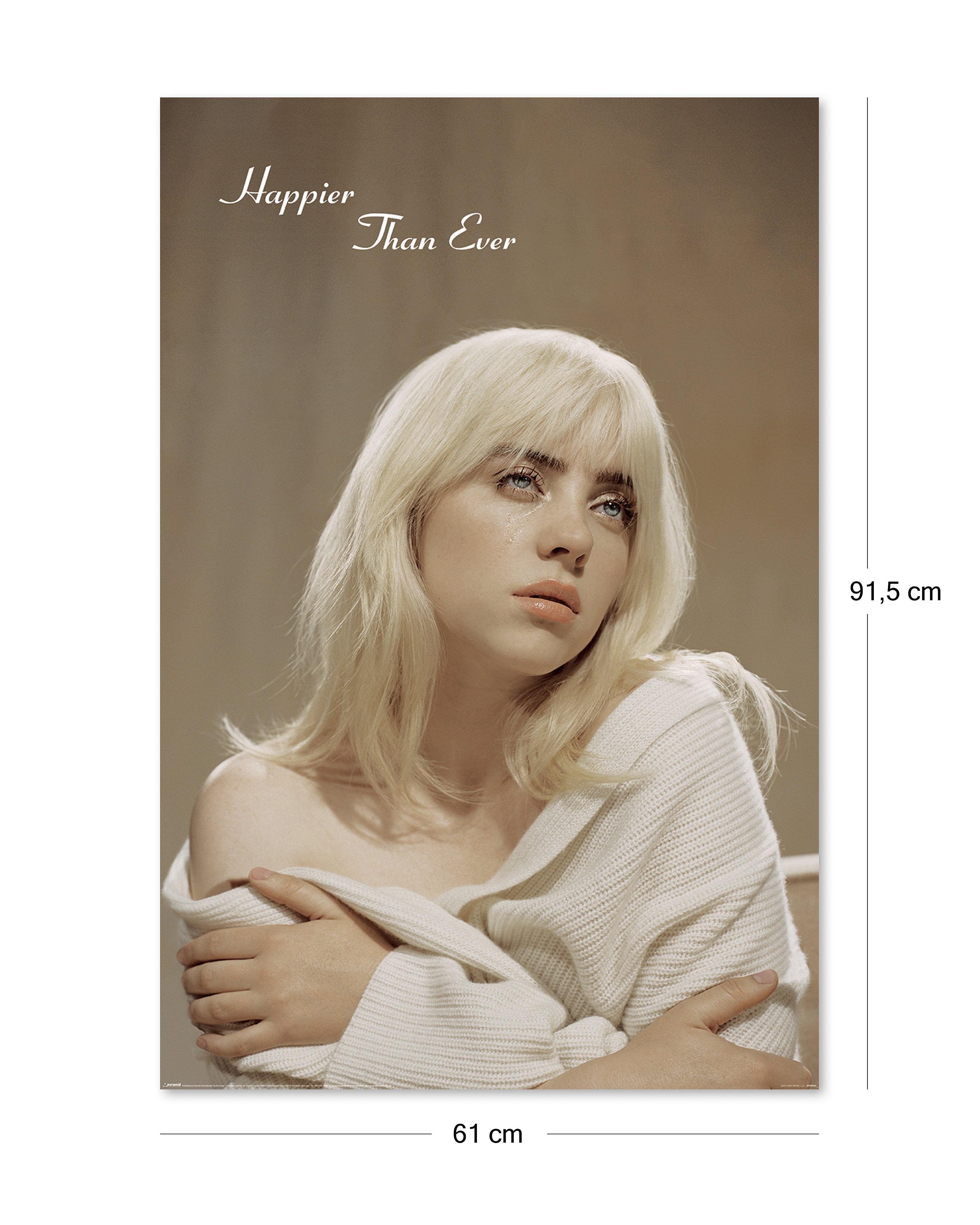 Billie Eilish Poster Cover Happier Than Ever