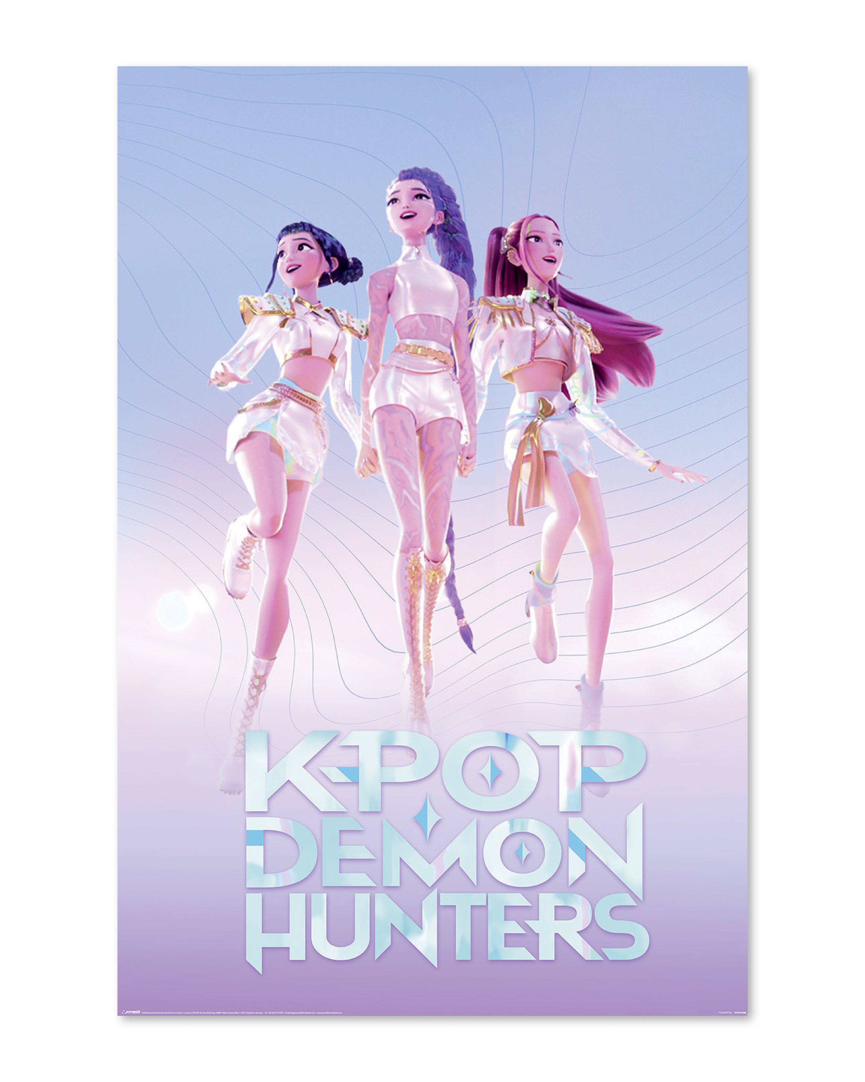 K-Pop Demon Hunters Poster Huntr/x Floating