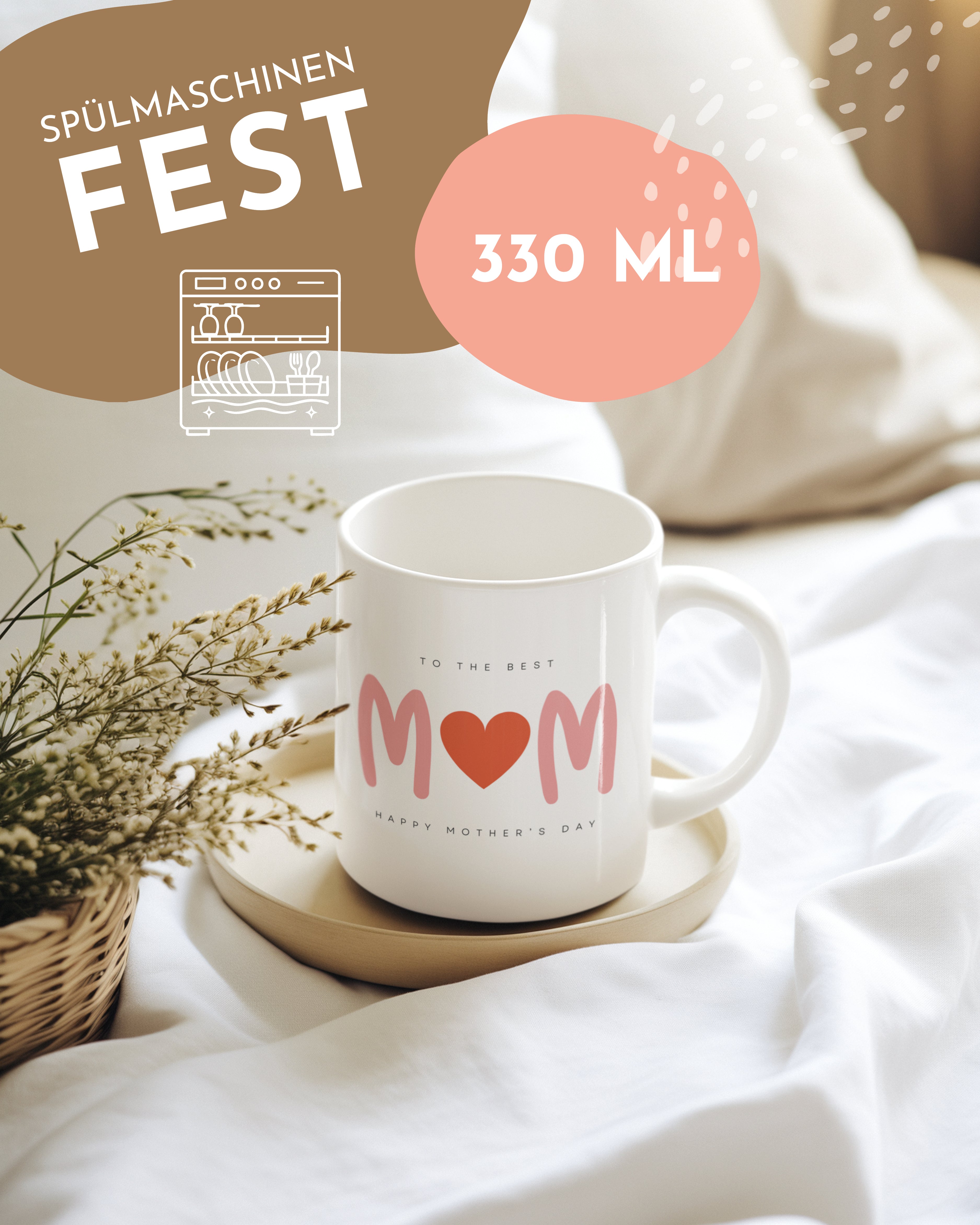 To the best Mom - Happy Mother's Day Mug - Gift Mug for Mother's Day 330 ml