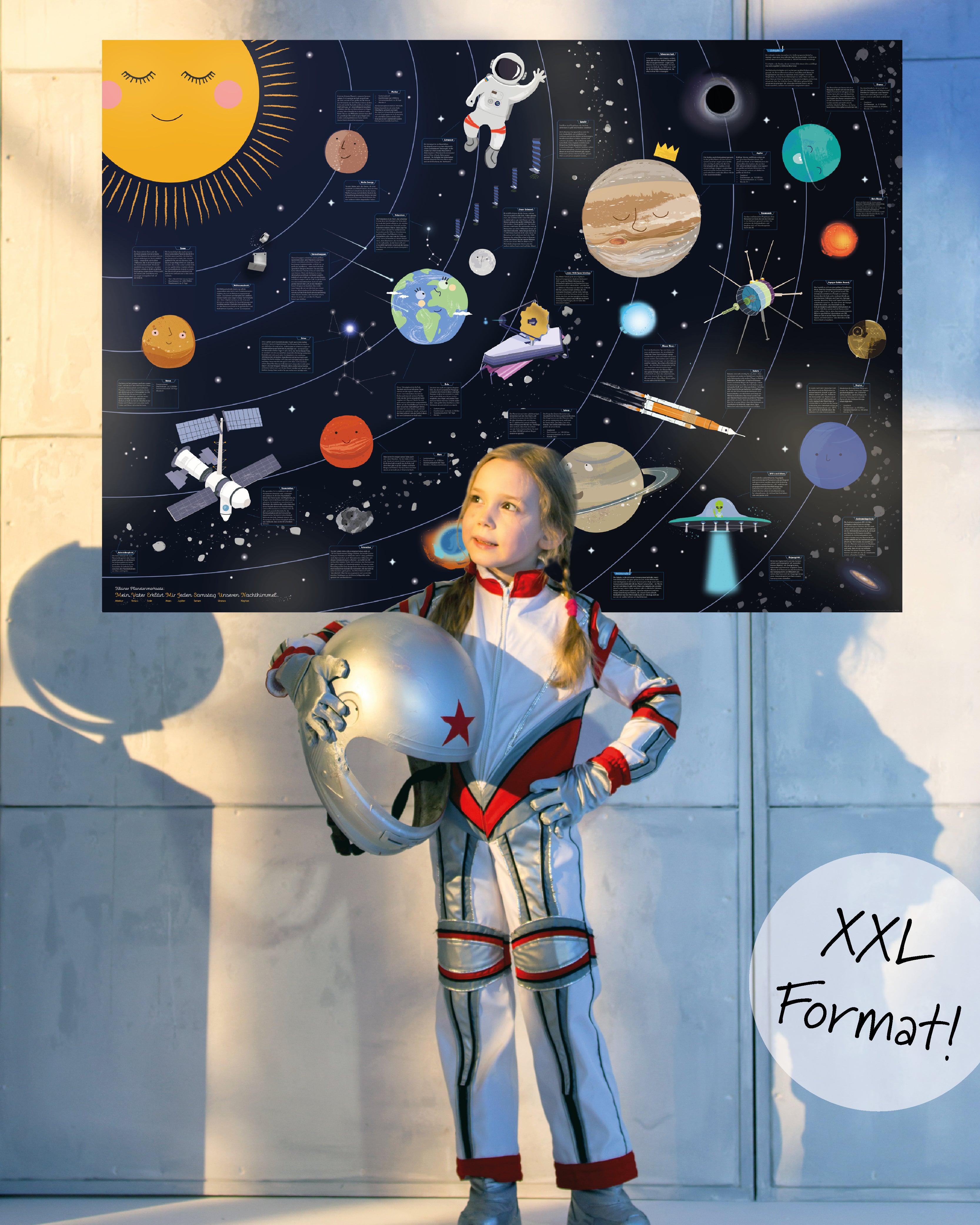 Univers pour enfants Papier 250 g, 140 x 100 cm