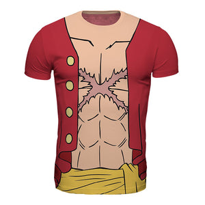 T-shirt One Piece imprimé Luffy New World