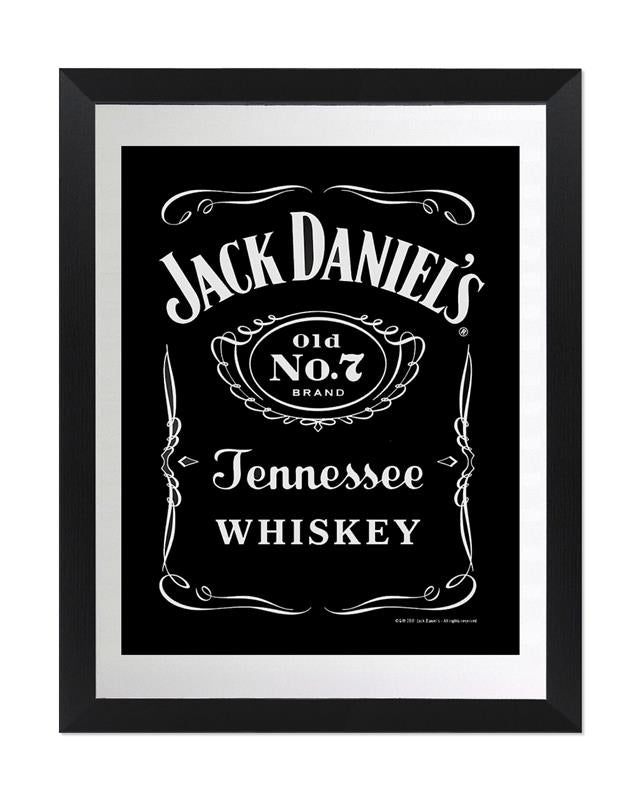 Jack Daniel's Spiegel Black Label XL - 30x40 cm