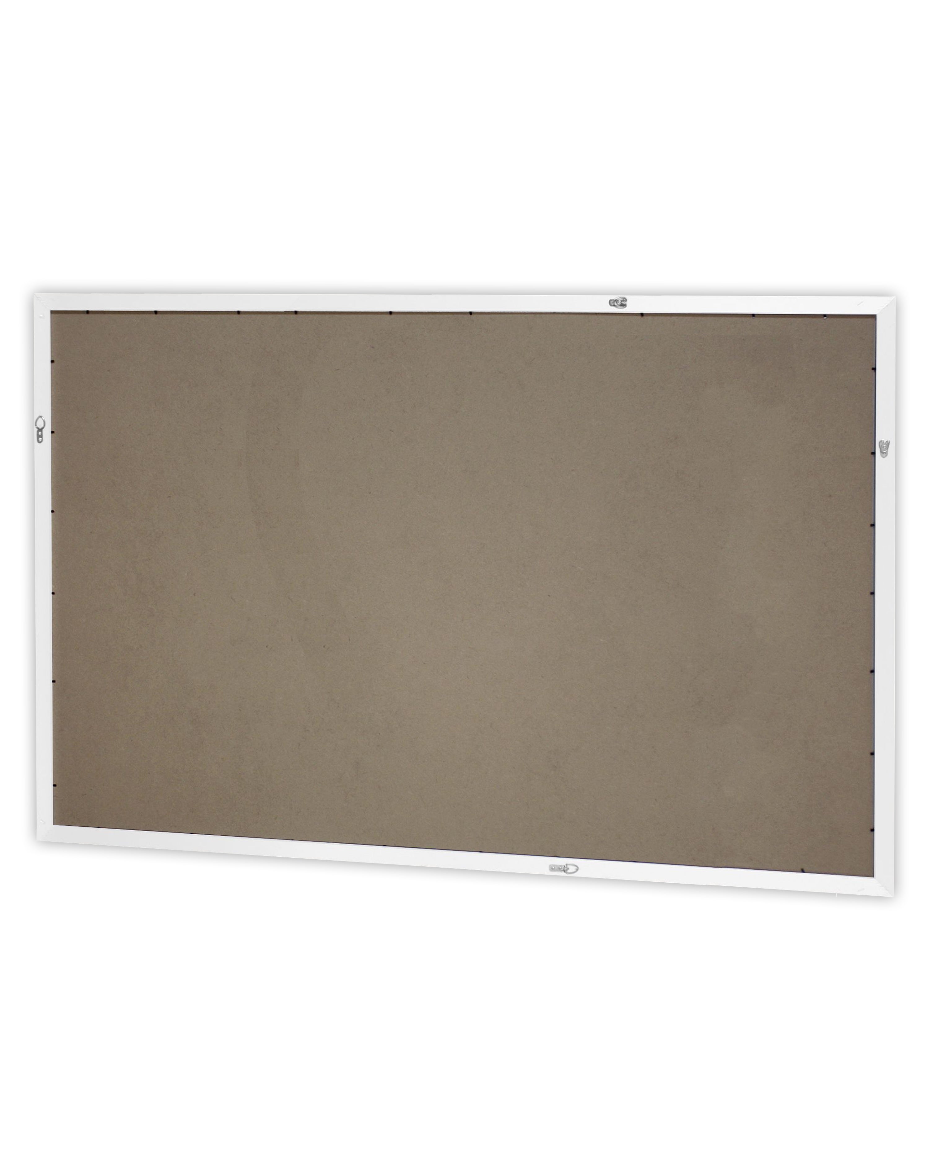 Cadre poster XXL 100 x 150 cm décor bois blanc