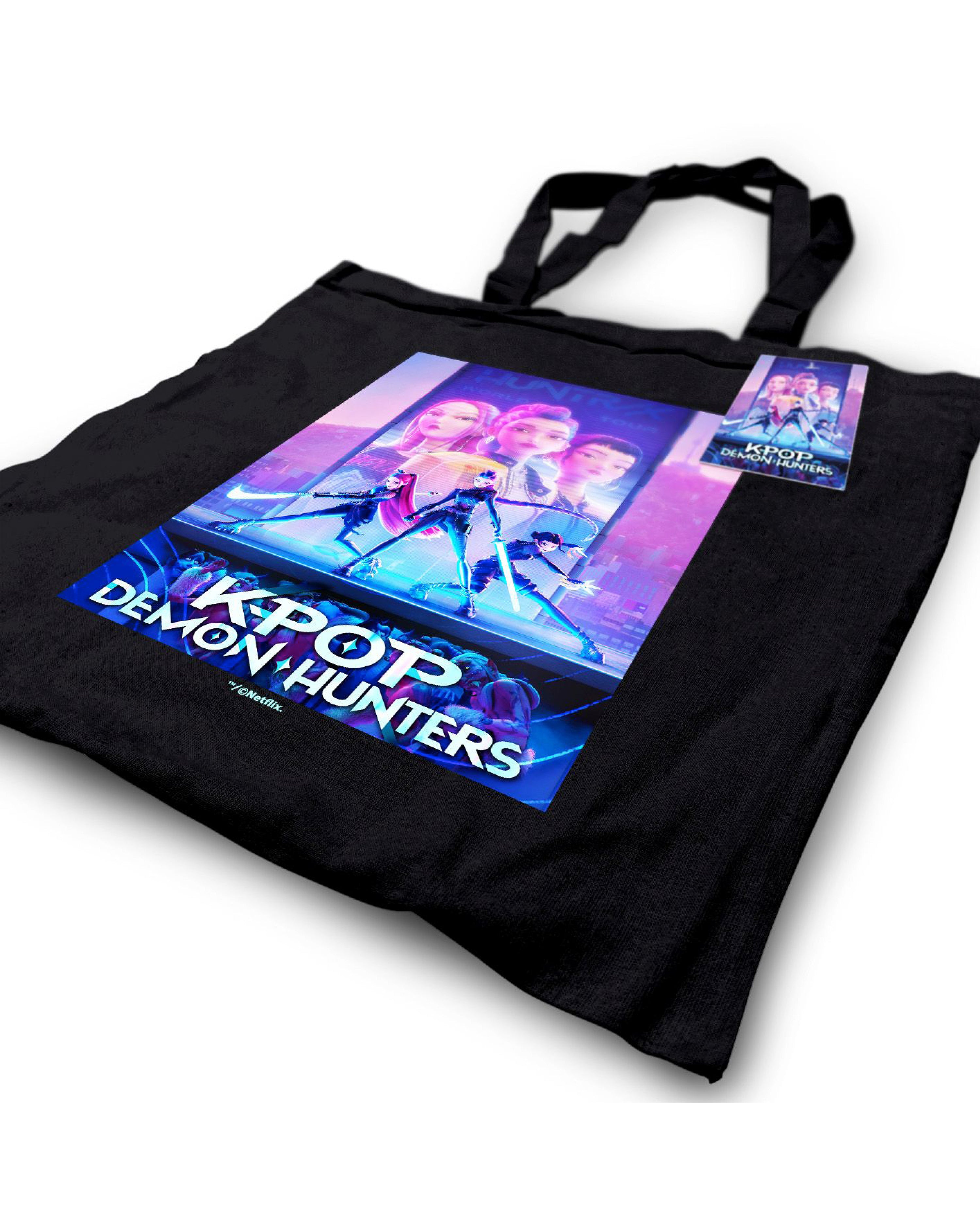 K-Pop Demon Hunters Canvas Tasche Huntrix Key Art