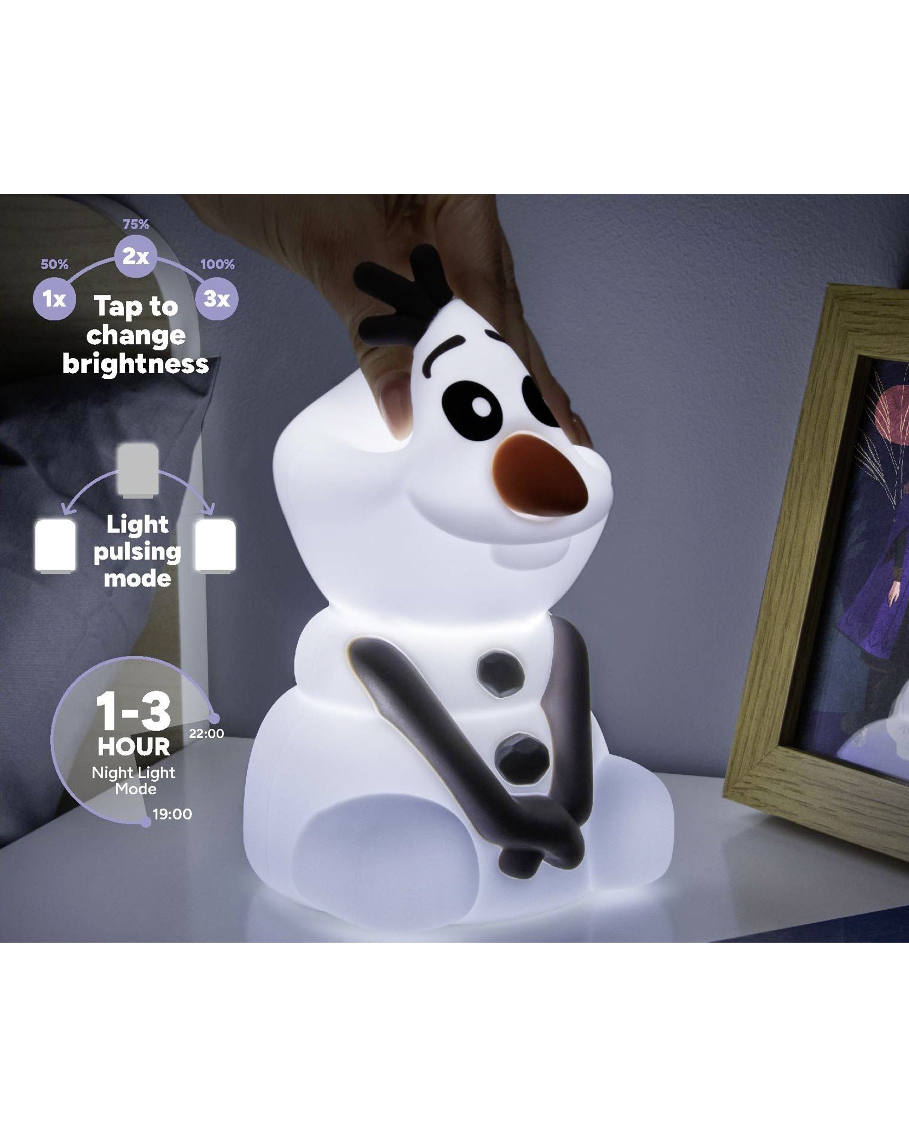 Disney Frozen SquishyGlo USB Silikonleuchte Olaf