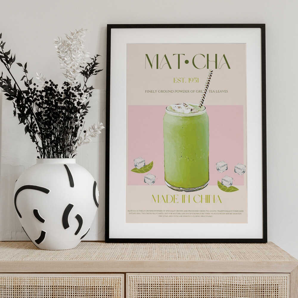 Chilled Matcha Drink Poster