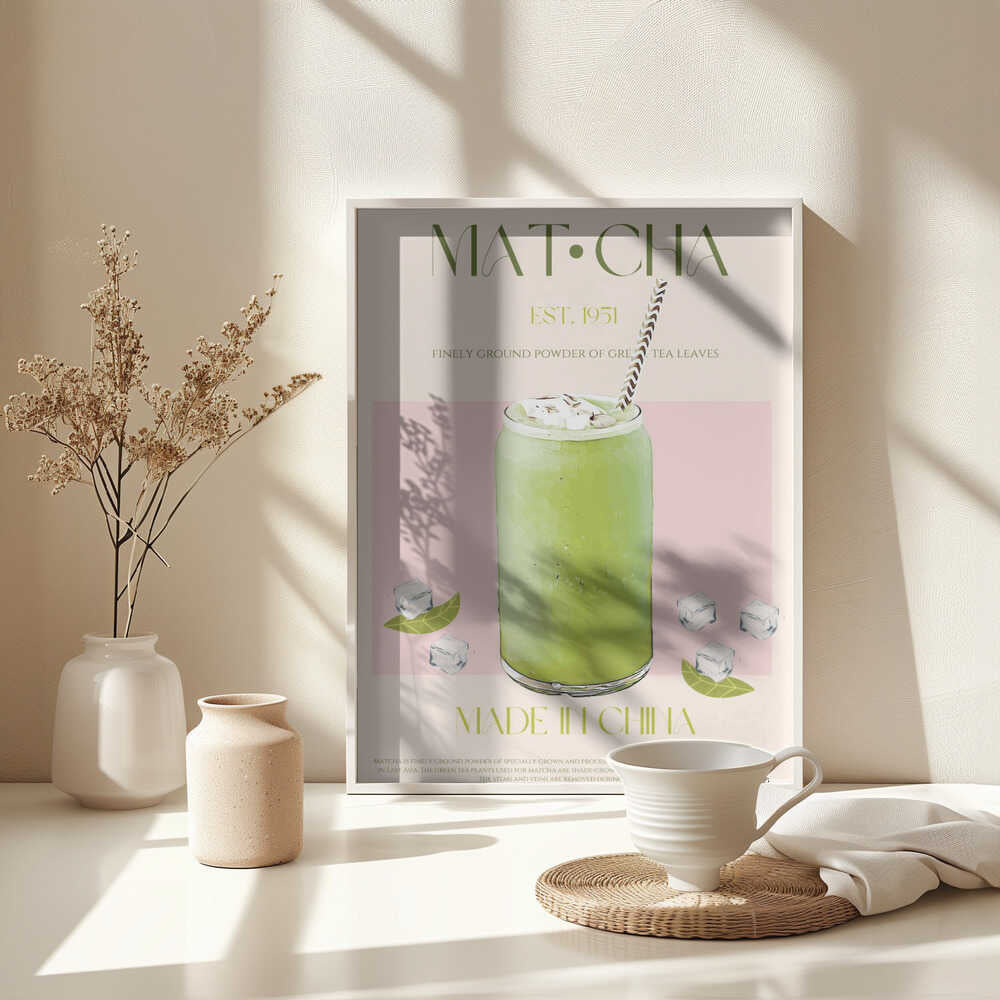Chilled Matcha Drink Poster