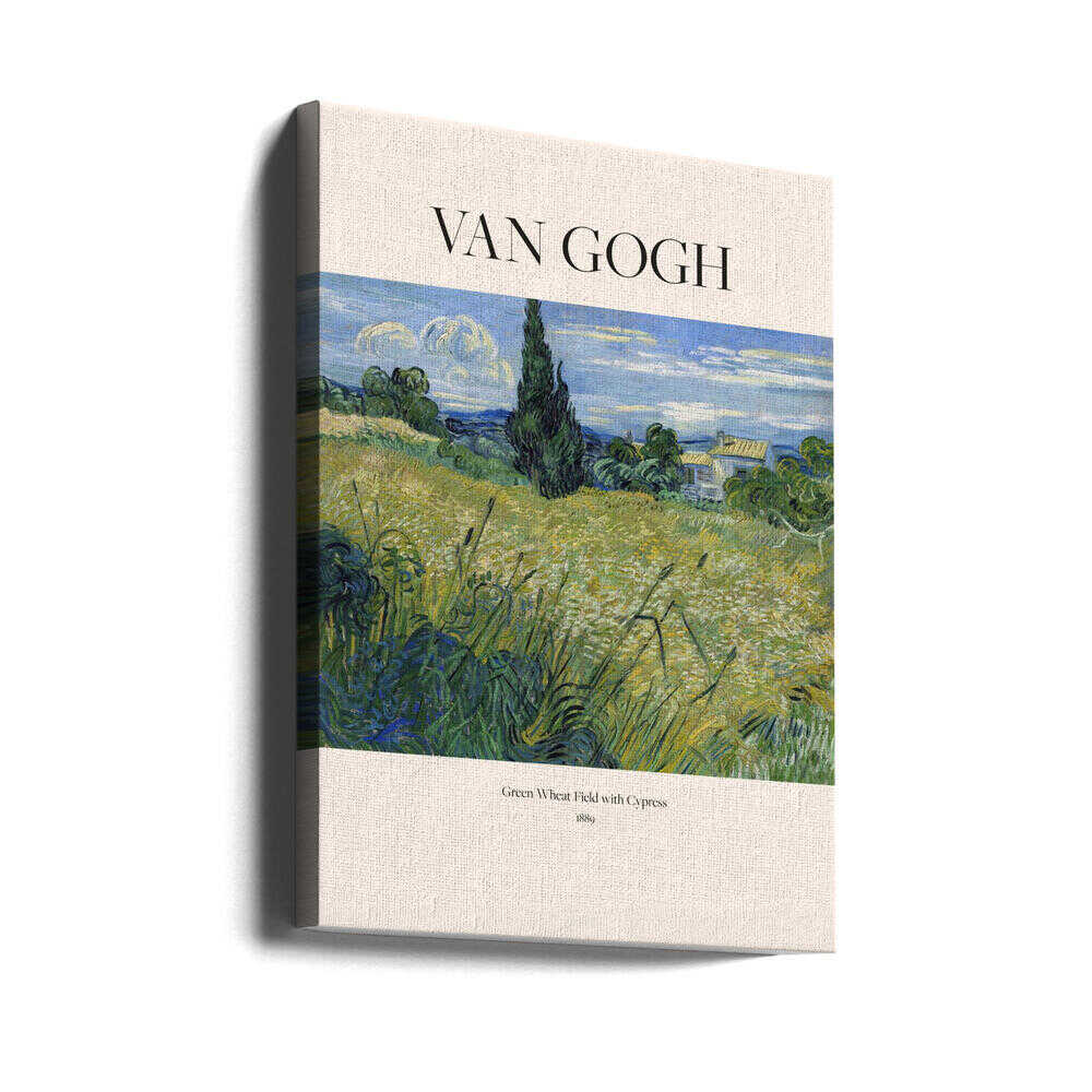 Green Wheat Field With Cypress (1889) Van Gogh