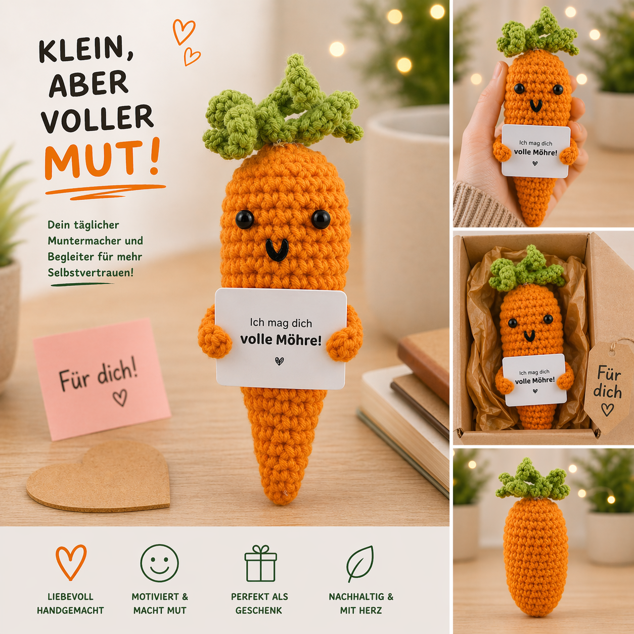 « Veggie Buddies » : carotte en crochet trop mignonne