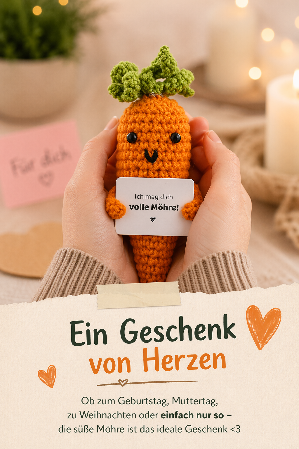 « Veggie Buddies » : carotte en crochet trop mignonne