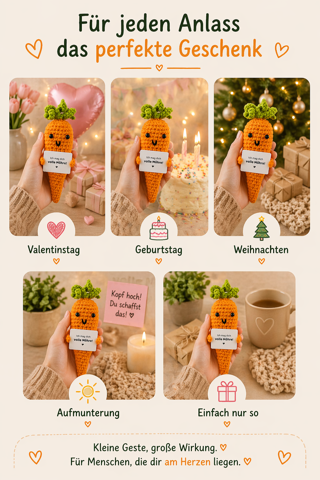 « Veggie Buddies » : carotte en crochet trop mignonne