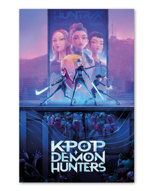 Affiche KPop Demon Hunters Rumi, Mira & Zoey