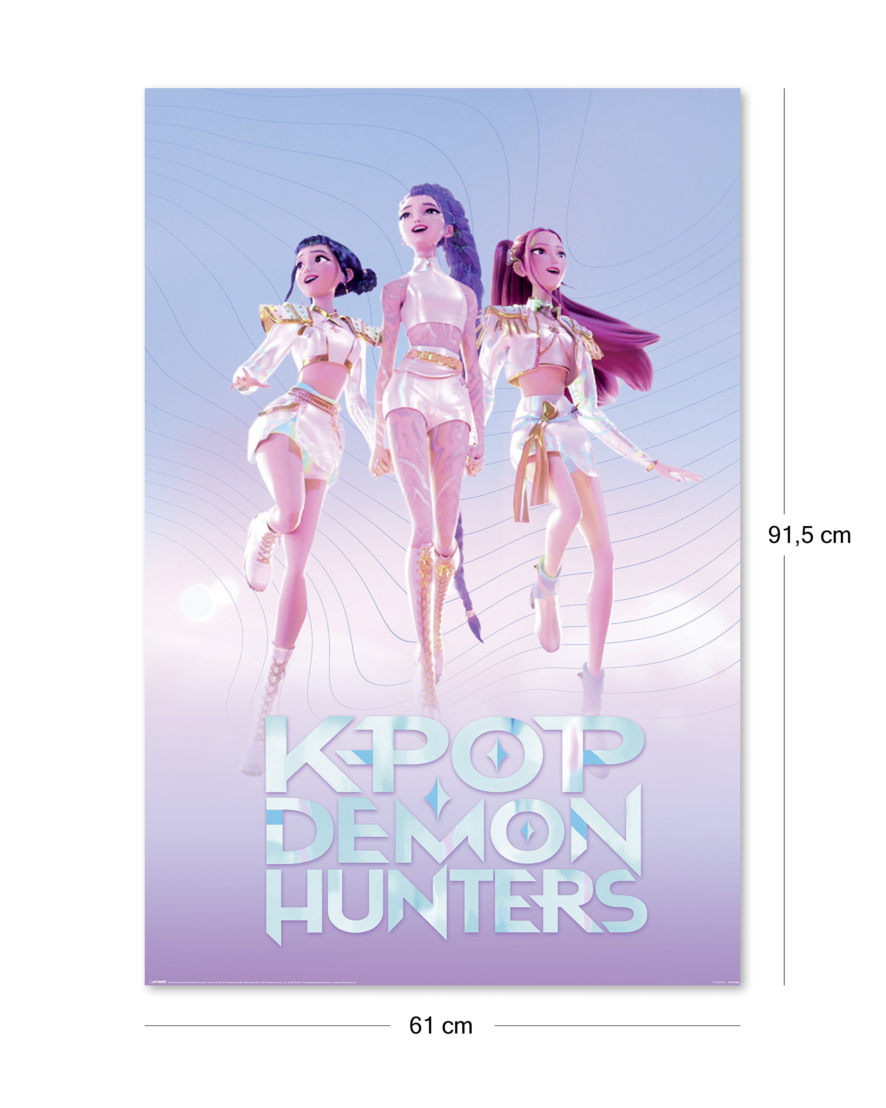 K-Pop Demon Hunters Poster Huntr/x Floating