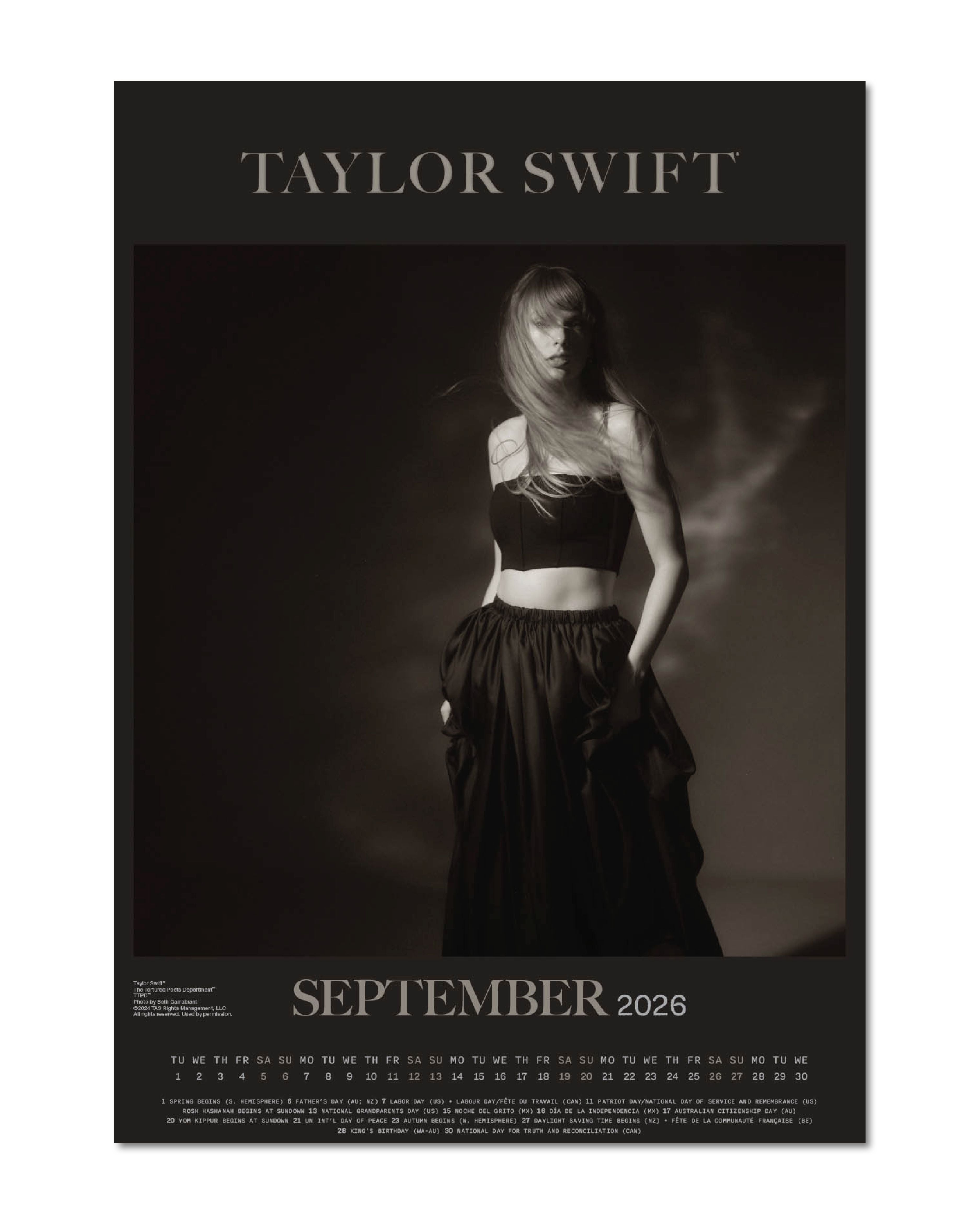 Taylor Swift Kalender 2026 DIN A3
