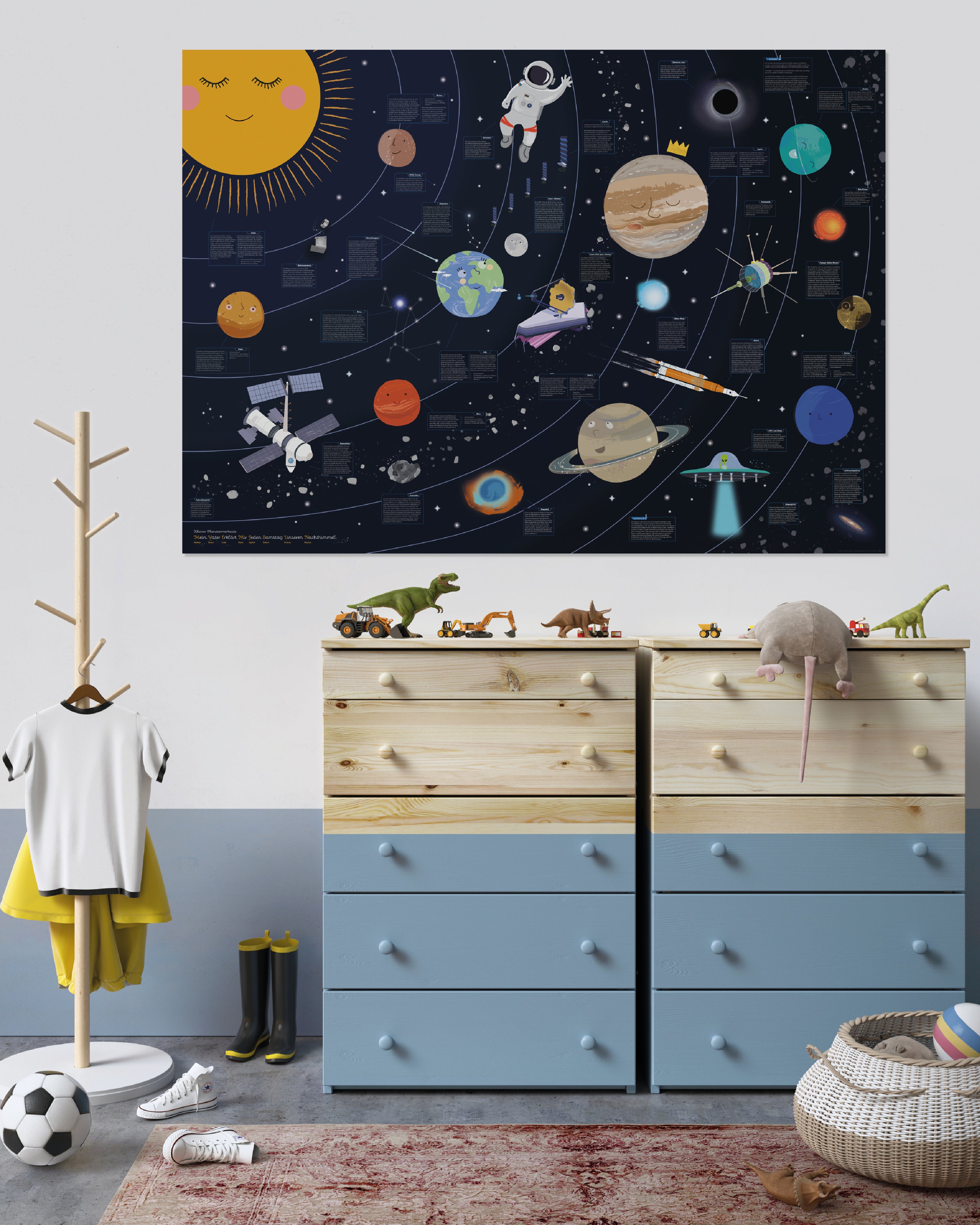 Univers pour enfants Papier 250 g, 140 x 100 cm