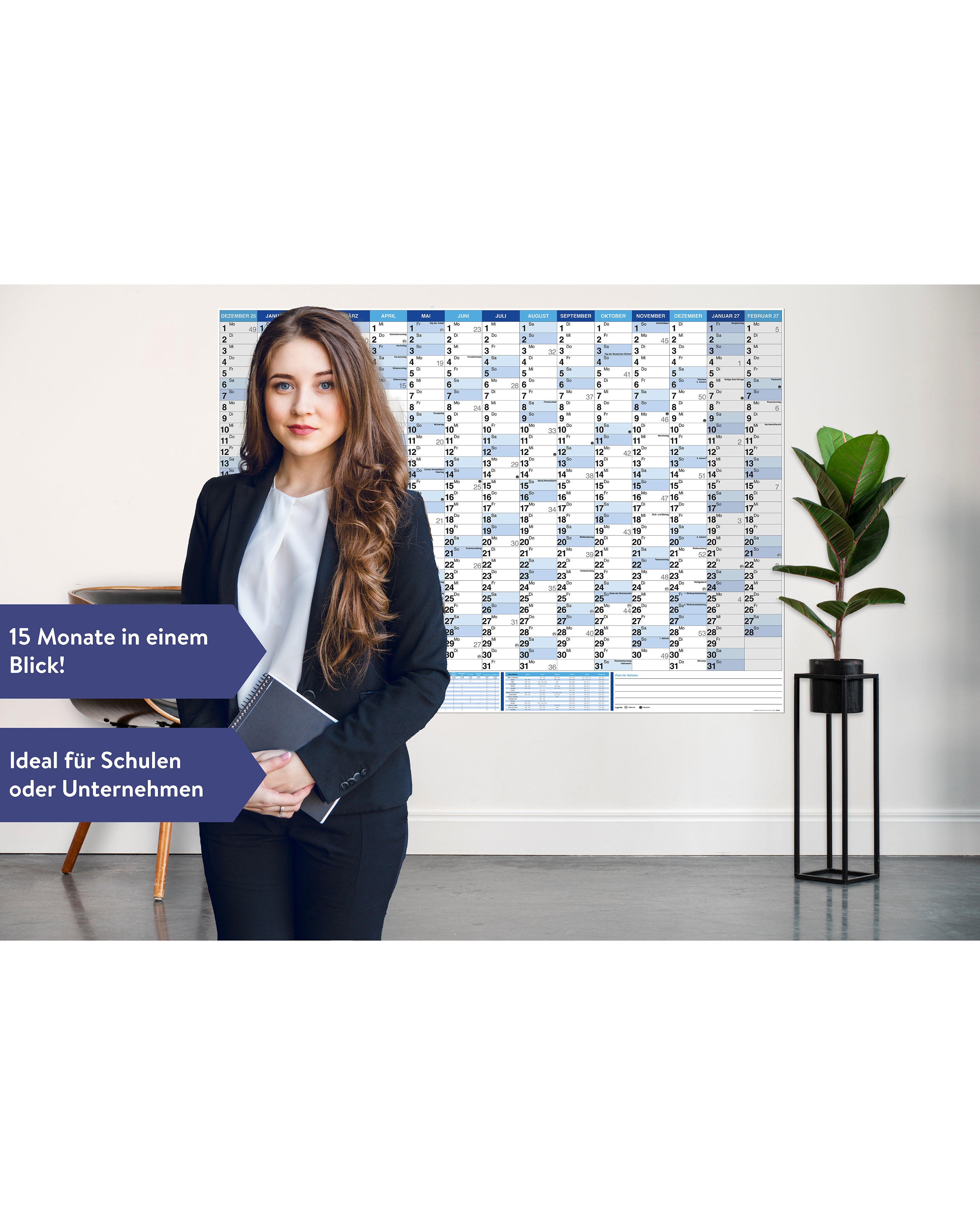 Wandkalender XXL Poster 2026 Papier 250 gr. / matt