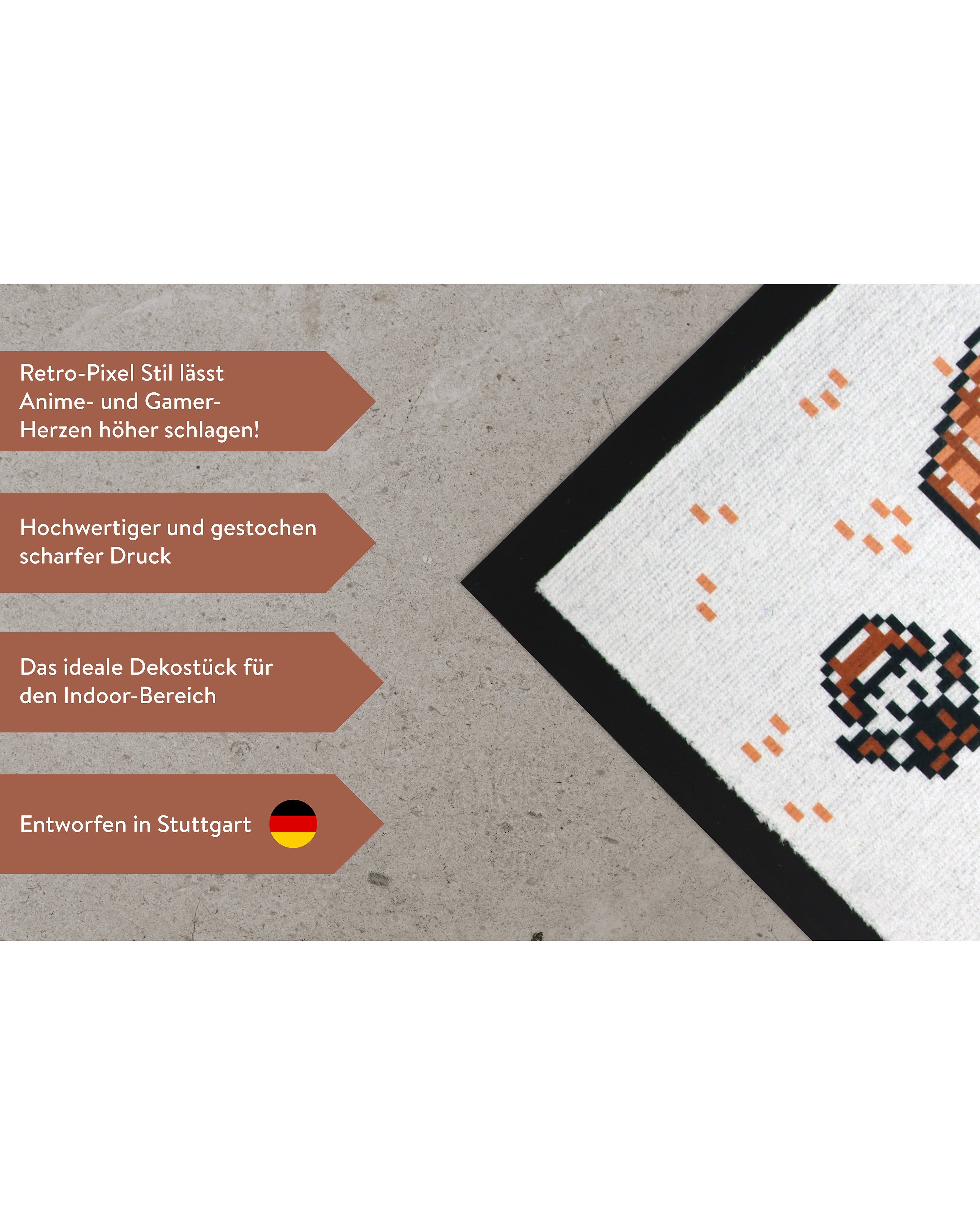 Pocket Monster Fußmatte Home Sweet Home Pixelart