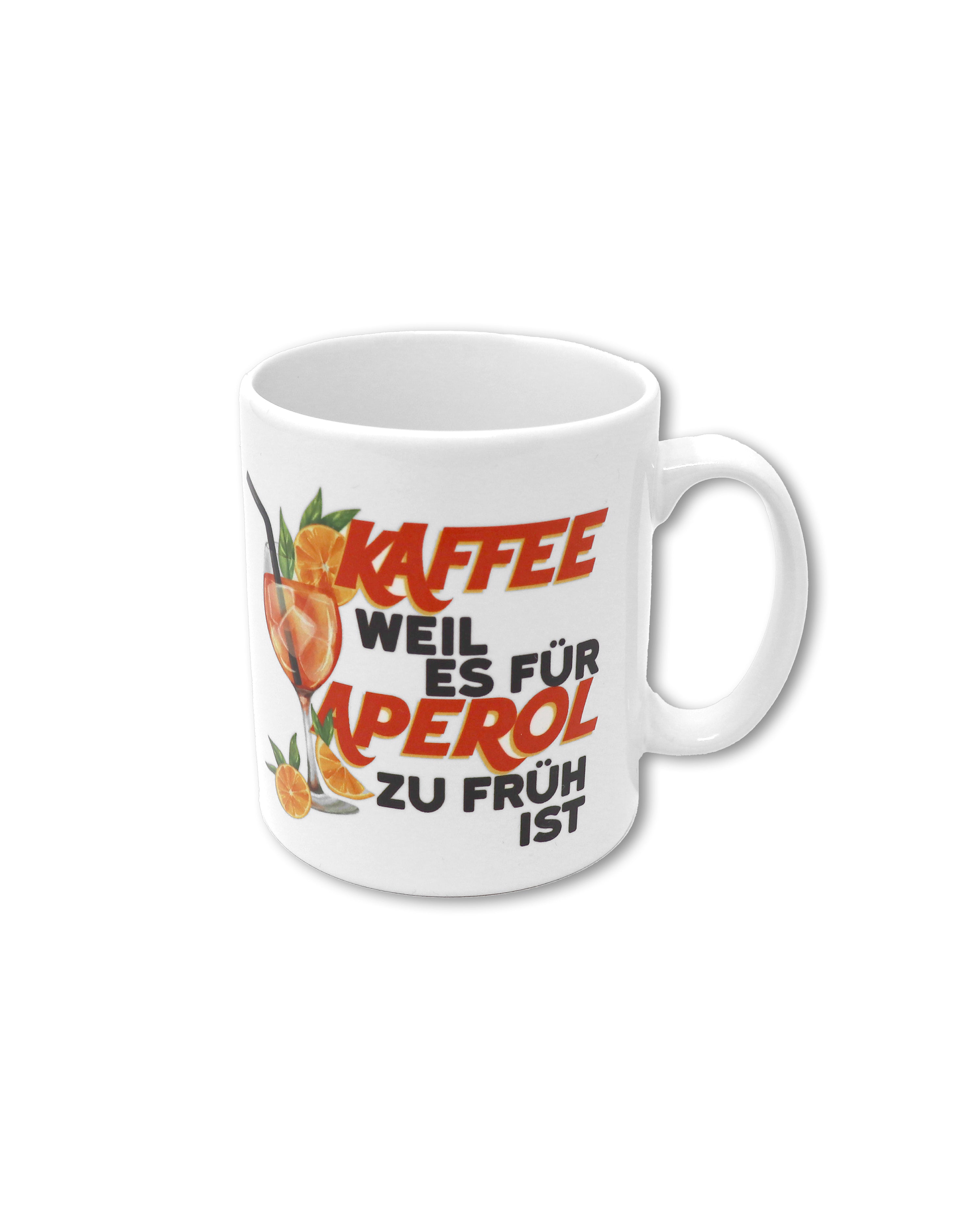 Kaffee weil es für Aperol noch zu früh ist Tasse