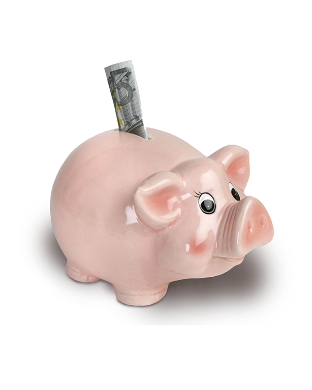 Piggy bank glazed M