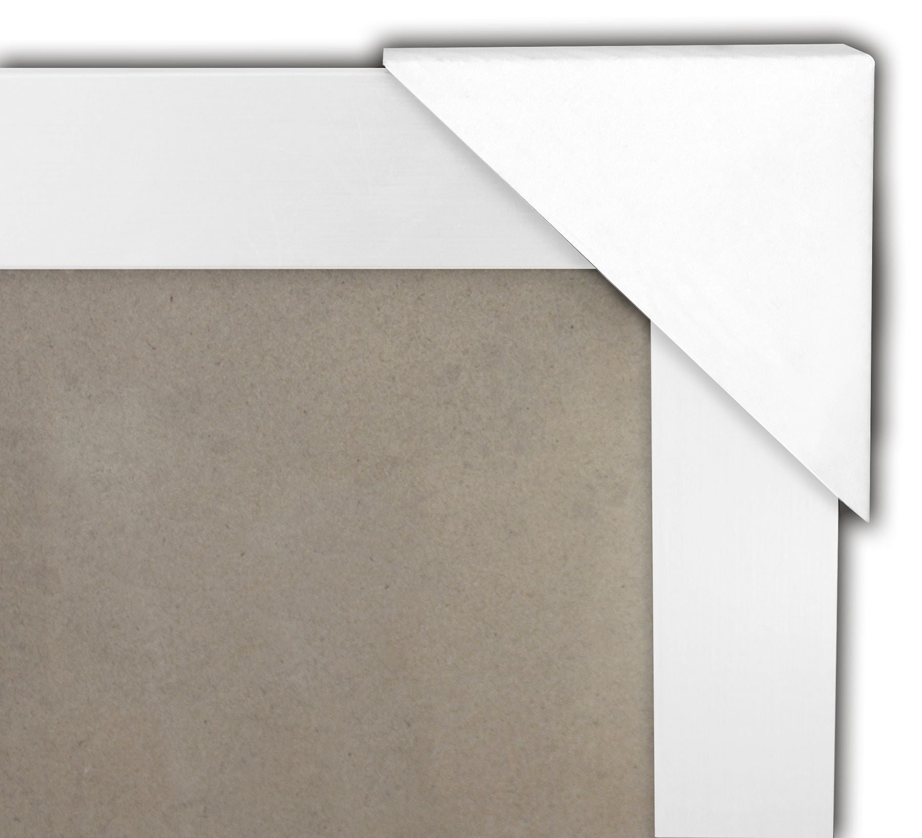 Cadre poster XXL 100 x 150 cm décor bois blanc