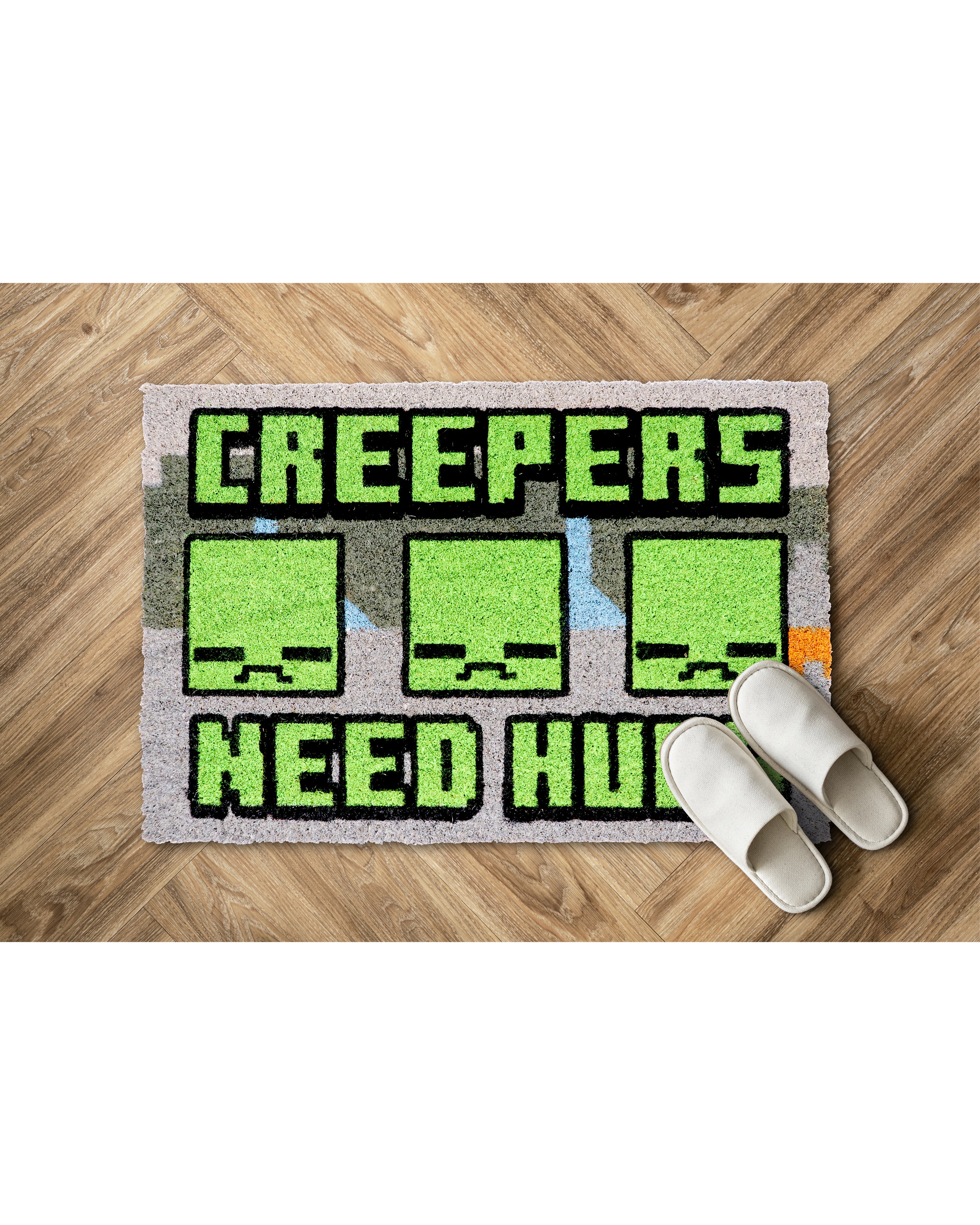 Minecraft Doormat Creepers Need Hugs