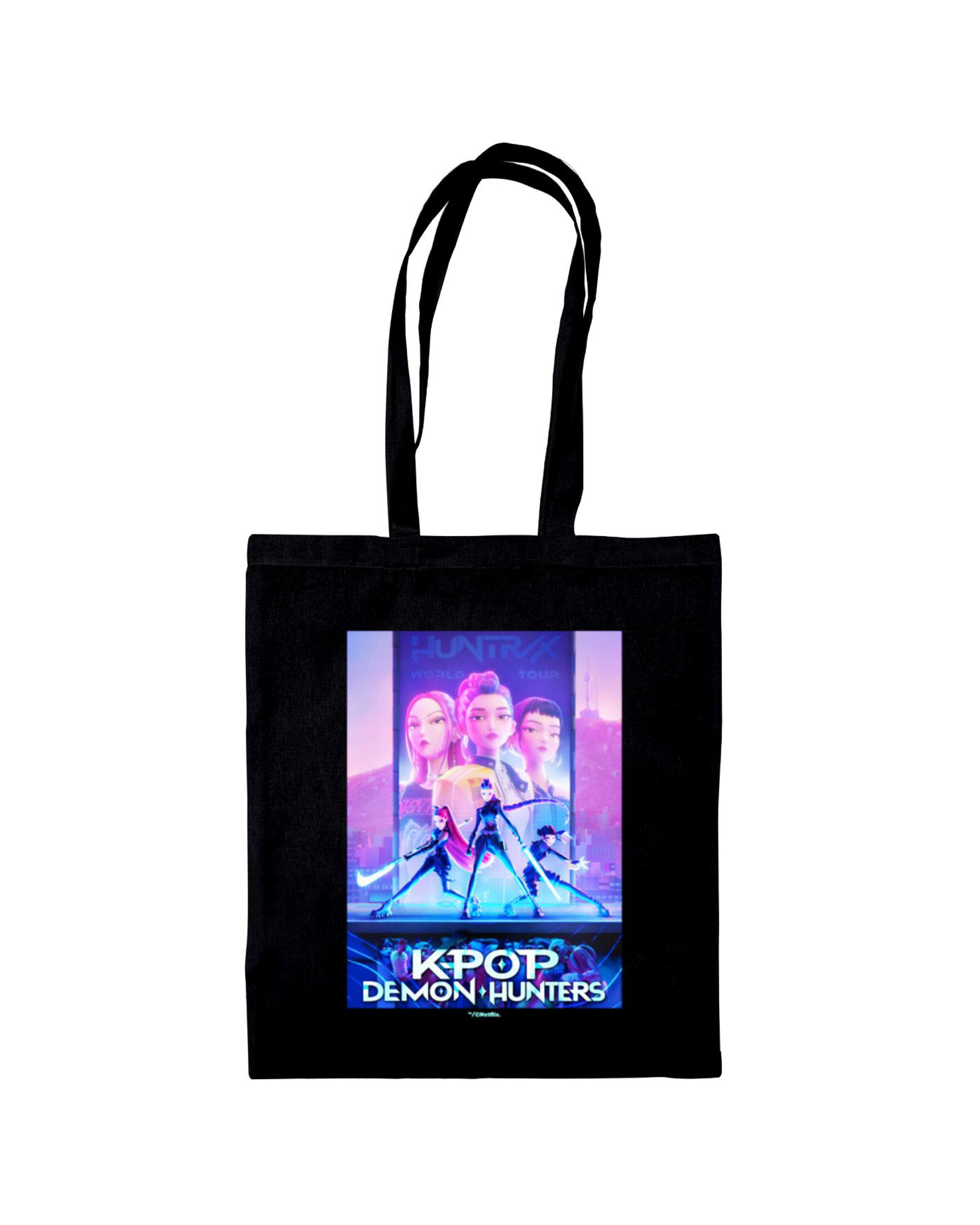 K-Pop Demon Hunters Canvas Tasche Huntrix Key Art