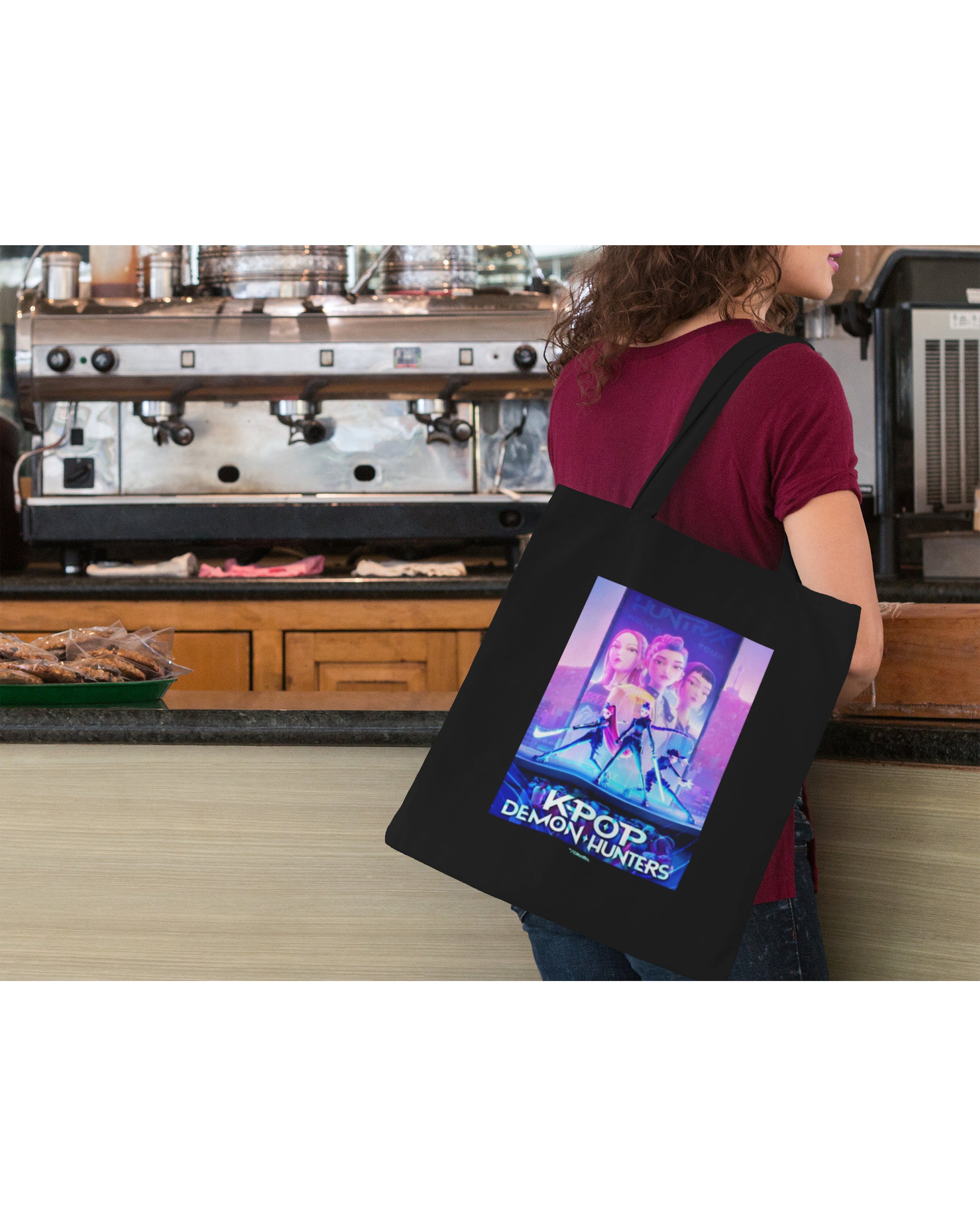 K-Pop Demon Hunters Canvas Tasche Huntrix Key Art