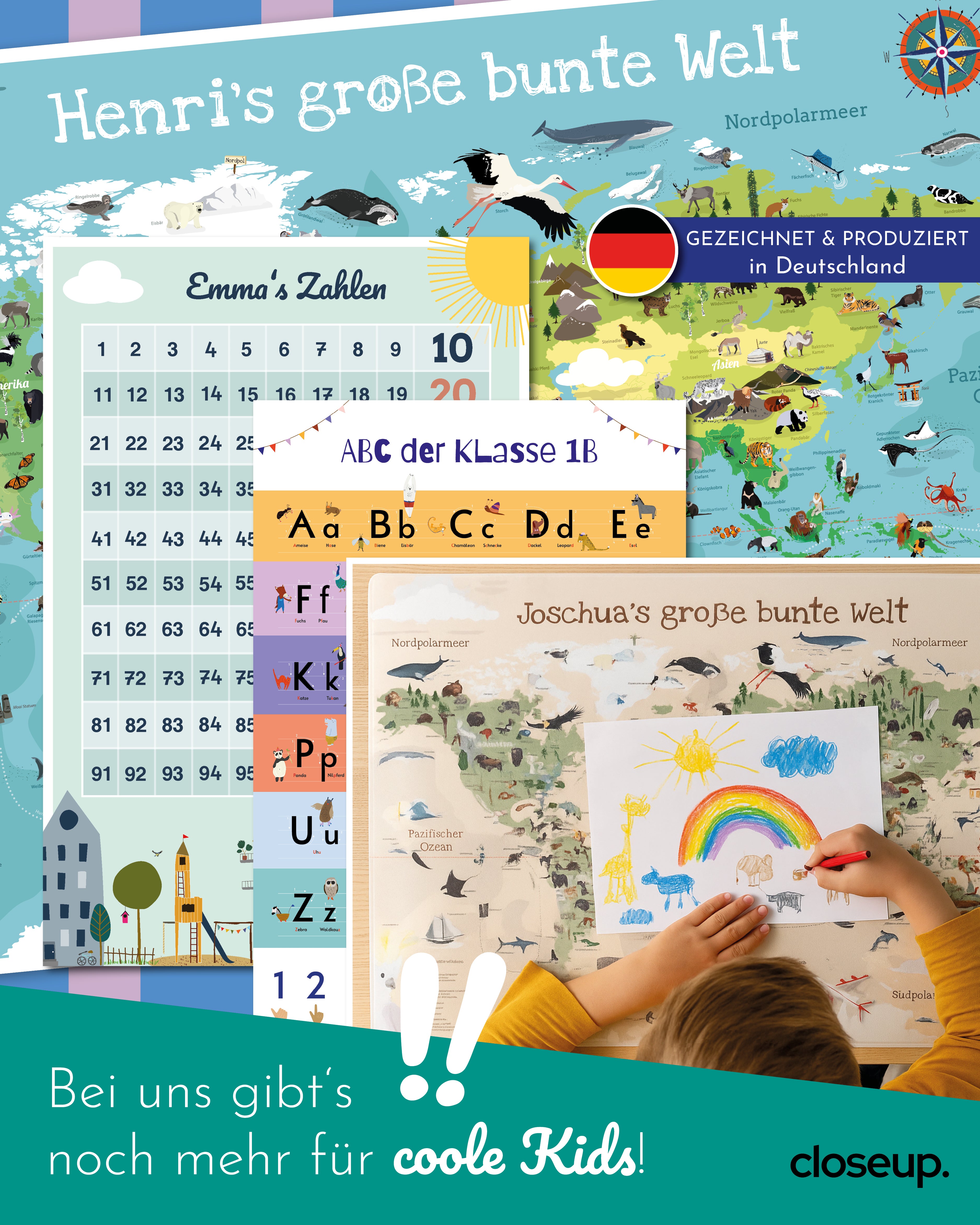 Schreibtischunterlage Das kleine 1x1 zum Abreißen