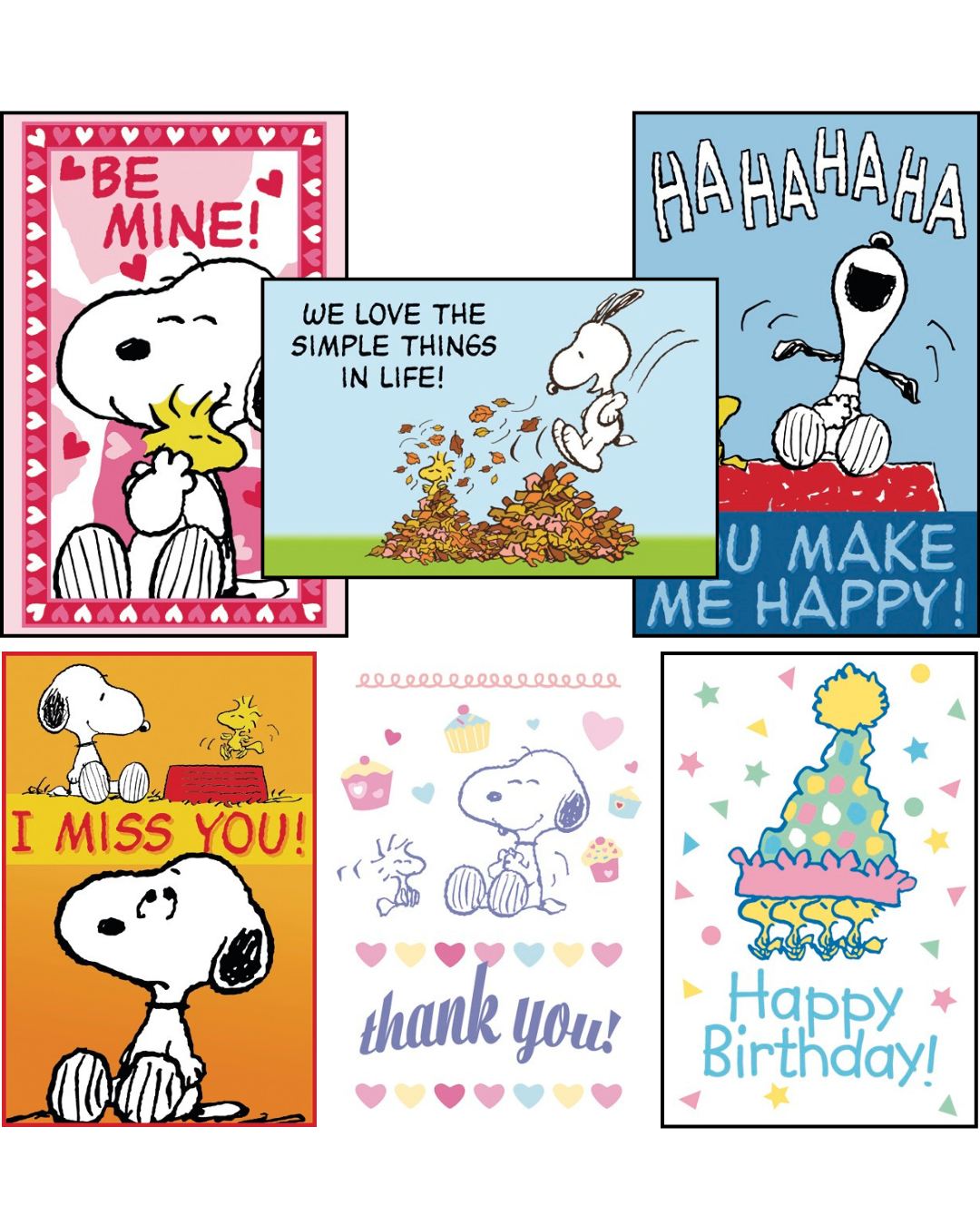 Peanuts Postkarten 6er Set