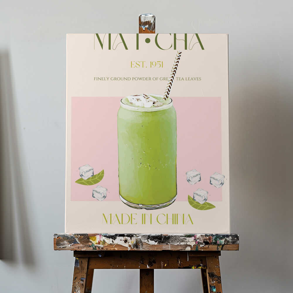 Chilled Matcha Drink Poster